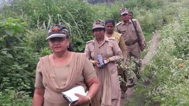 Over the past eight months, the team has collected over 200 scythes from women who habitually entered the reserve, generally to collect firewood or grass(Nihi Sharma/HT Photo)