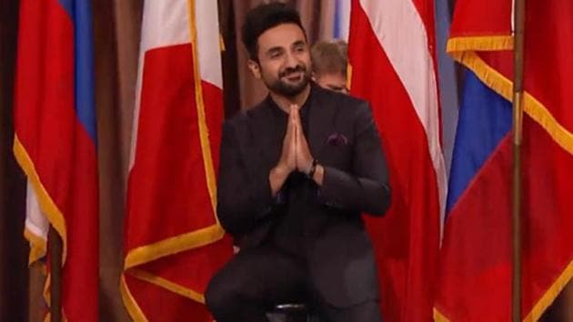 Vir Das appeared on Conan O’Brien’s show again to explain world news. Vir Das appeared on Conan O’Brien’s show again to explain world news.