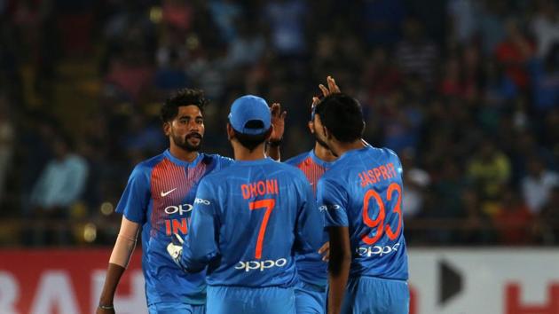 After going for plenty of runs in his opening overs, Mohammed Siraj got his first wicket as he dismissed Kane Williamson. (BCCI) After going for plenty of runs in his opening overs, Mohammed Siraj got his first wicket as he dismissed Kane Williamson. (BCCI)
