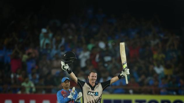 Colin Munro notched up his second century as New Zealand finished on 196/2 at the end of 20 overs. (BCCI) Colin Munro notched up his second century as New Zealand finished on 196/2 at the end of 20 overs. (BCCI)