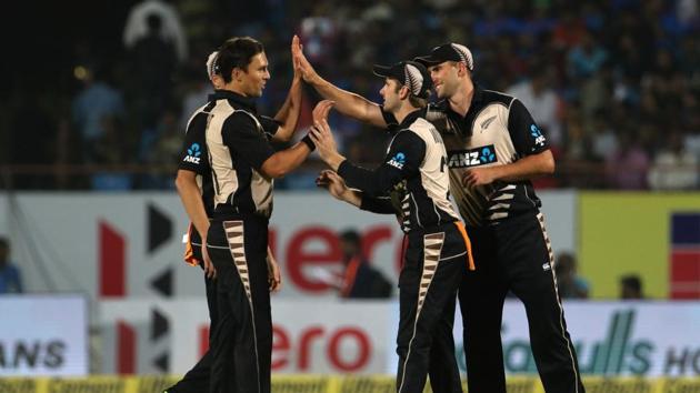 Trent Boult’s two wickets jolted India and it was left to Virat Kohli to keep India in the hunt. (BCCI) Trent Boult’s two wickets jolted India and it was left to Virat Kohli to keep India in the hunt. (BCCI)