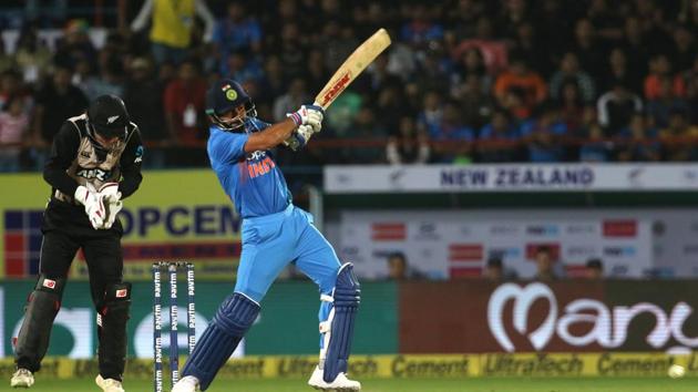 Virat Kohli struck some lusty blows as India stayed afloat in the game. (BCCI) Virat Kohli struck some lusty blows as India stayed afloat in the game. (BCCI)
