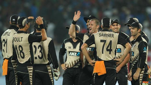 Trent Boult picked up 4/34 and in addition to Colin Munro’s 109*, helped New Zealand seal a 40-run and level the three-match series 1-1. (BCCI) Trent Boult picked up 4/34 and in addition to Colin Munro’s 109*, helped New Zealand seal a 40-run and level the three-match series 1-1. (BCCI)
