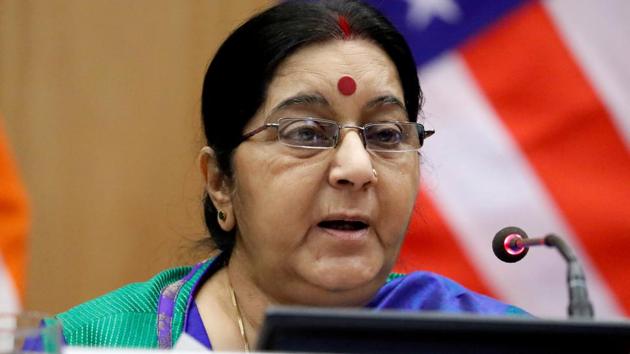 External Affairs Minister Sushma Swaraj in New Delhi, India, October 25, 2017.(Reuters File Photo)