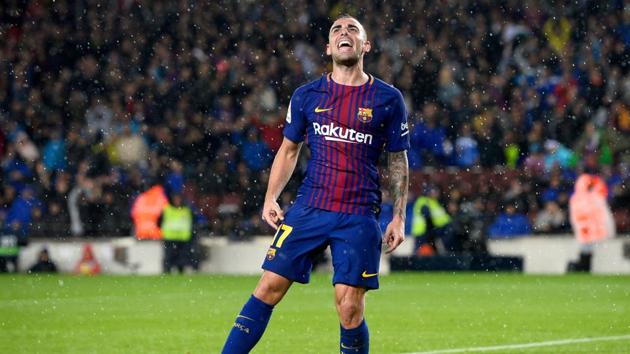 Paco Alcacer made the most of a rare start as his double gave La Liga leaders FC Barcelona a 2-1 home victory over Sevilla FC. (AFP) Paco Alcacer made the most of a rare start as his double gave La Liga leaders FC Barcelona a 2-1 home victory over Sevilla FC. (AFP)