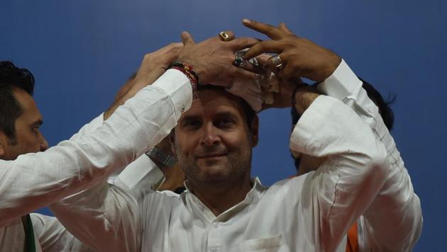 Congress vice-president Rahul Gandhi at a public meeting in Surat, Gujarat. (Vijayanand Gupta/HT File Photo) Congress vice-president Rahul Gandhi at a public meeting in Surat, Gujarat. (Vijayanand Gupta/HT File Photo)