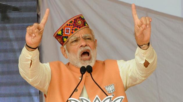 PM Narendra Modi speaks during an election rally ahead of assembly elections at Una district in Himachal Pradesh. (Anil Dayal / Hindustan times) PM Narendra Modi speaks during an election rally ahead of assembly elections at Una district in Himachal Pradesh. (Anil Dayal / Hindustan times)