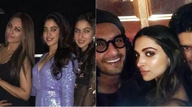 Jhanvi Kapoor, Sonakshi Sinha, Sara Ai Khan and Ranveer Singh were all in attendance at Deepika Padukone’s impromptu bash to celebrate Padmavati! Jhanvi Kapoor, Sonakshi Sinha, Sara Ai Khan and Ranveer Singh were all in attendance at Deepika Padukone’s impromptu bash to celebrate Padmavati!