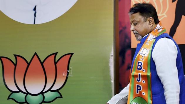 Former Trinamool Congress leader Mukul Roy joined BJP on Friday. (PTI) Former Trinamool Congress leader Mukul Roy joined BJP on Friday. (PTI)