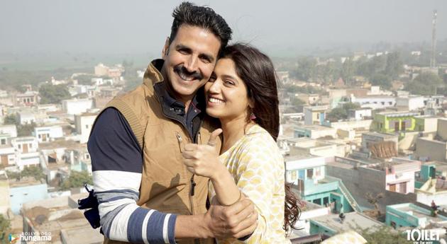 A still from the film Toilet: Ek Prem Katha, whose plot was aligned with the message of the Swachh Bharat campaign. A still from the film Toilet: Ek Prem Katha, whose plot was aligned with the message of the Swachh Bharat campaign.