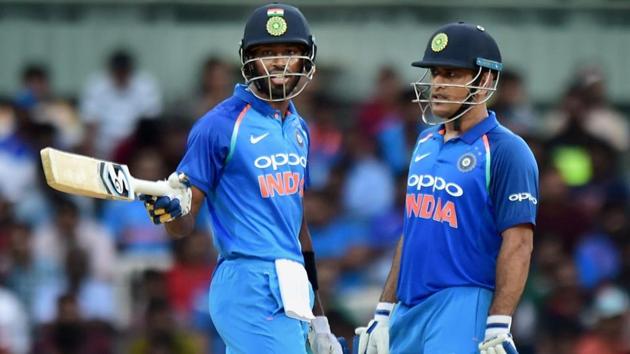 MS Dhoni and Hardik Pandya’s performances in the India vs New Zealand series got contrasting reviews from Sunil Gavaskar.(PTI)