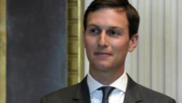 In this file photo White House senior adviser Jared Kushner listens during a meeting in the Indian Treat Room of the Eisenhower Executive Office Building on the White House complex in Washington.(AP Photo)