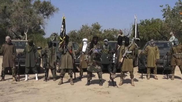 Abubakar Shekau, centre, the leader of Nigeria's Islamic extremist group, surrounded by his fighters on Oct. 31, 2014. (AP File Photo) Abubakar Shekau, centre, the leader of Nigeria's Islamic extremist group, surrounded by his fighters on Oct. 31, 2014. (AP File Photo)