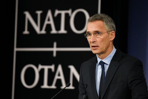 Nato secretary-general Jens Stoltenberg at a press conference in Brussels on November 7, 2017. (AFP) Nato secretary-general Jens Stoltenberg at a press conference in Brussels on November 7, 2017. (AFP)