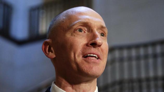 Carter Page, a foreign policy adviser to Donald Trump's 2016 presidential campaign, speaks with reporters following a day of questions from the House Intelligence Committee, on Capitol Hill in Washington. (AP) Carter Page, a foreign policy adviser to Donald Trump's 2016 presidential campaign, speaks with reporters following a day of questions from the House Intelligence Committee, on Capitol Hill in Washington. (AP)