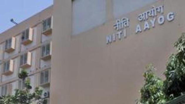 The NITI Aayog is the premier government think tank which provides directional and policy inputs. (Hindustan Times) The NITI Aayog is the premier government think tank which provides directional and policy inputs. (Hindustan Times)