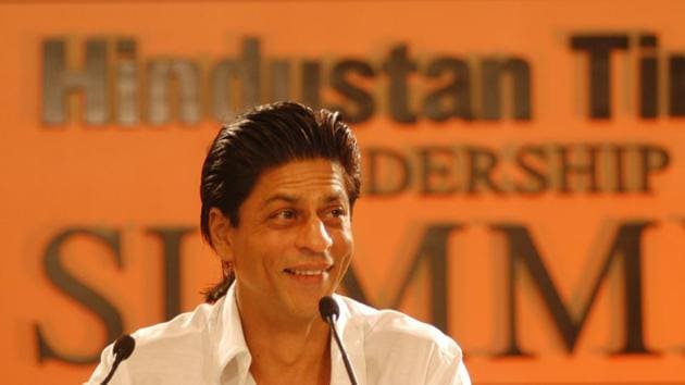 Bollywood star Shah Rukh Khan at the Hindustan Times Leadership Summit 2007, in New Delhi. (Ajay Agarwal/HT File Photo)