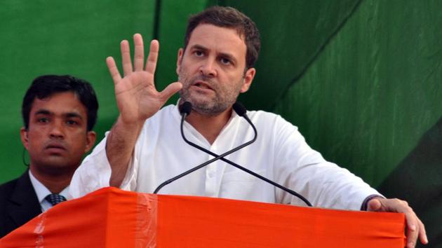 Congress vice president Rahul Gandhi said China creates 50,000 jobs a day, while India under PM Narendra Modi creates 500 jobs a day. (HT) Congress vice president Rahul Gandhi said China creates 50,000 jobs a day, while India under PM Narendra Modi creates 500 jobs a day. (HT)