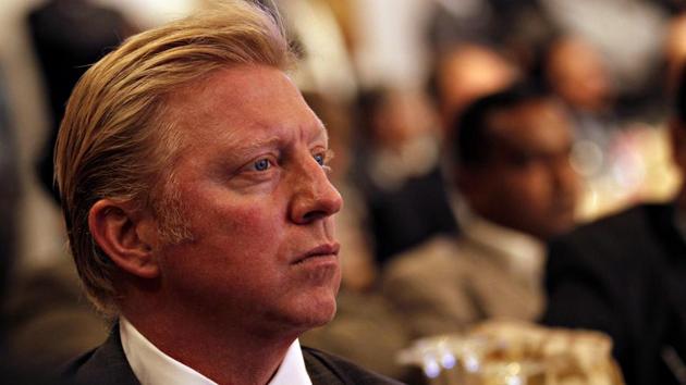 Tennis champion Boris Becker at the Hindustan Times Leadership Summit in New Delhi, in 2012. (Jasjeet Plaha/HT File Photo)