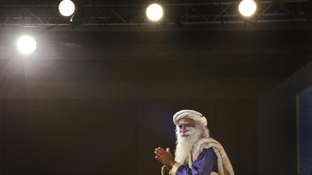 Sadhguru, founder of ISHA Foundation, at HTLS 2016 (Gurinder Osan/HT PHOTO)