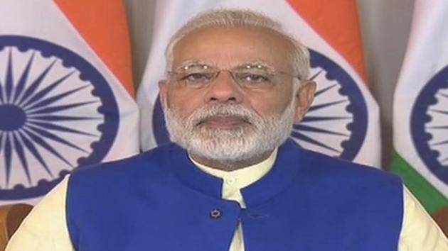 Prime Minister Narendra Modi speaks before flagging off Bandhan Express via videoconference. (ANI/Twitter) Prime Minister Narendra Modi speaks before flagging off Bandhan Express via videoconference. (ANI/Twitter)