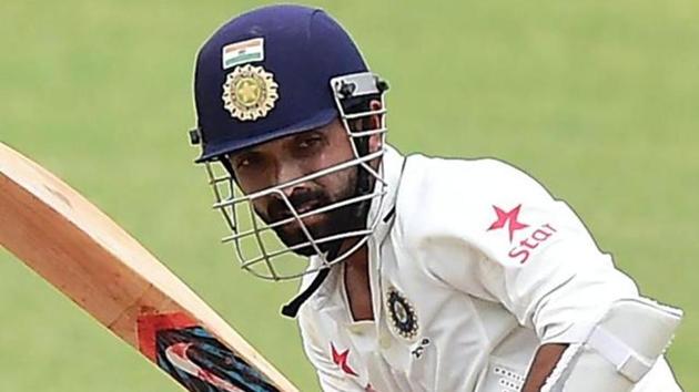Ajinkya Rahane failed to score big in the first innings of Mumbai’s 500th Ranji Trophy game. (AFP) Ajinkya Rahane failed to score big in the first innings of Mumbai’s 500th Ranji Trophy game. (AFP)