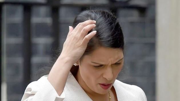 Priti Patel leaves after a cabinet meeting in Downing Street in central London. (REUTERS FILE) Priti Patel leaves after a cabinet meeting in Downing Street in central London. (REUTERS FILE)