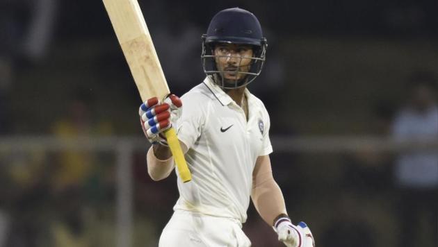 Mayank Agarwal was unbeaten on 169 at stumps on Day 1 of Karnataka’s Ranji Trophy match against Delhi. (Virendra Singh Gosain/HT FILE PHOTO) Mayank Agarwal was unbeaten on 169 at stumps on Day 1 of Karnataka’s Ranji Trophy match against Delhi. (Virendra Singh Gosain/HT FILE PHOTO)