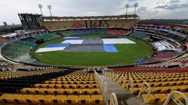 The Greenfield Stadium in Thiruvananthapuram drew praise from Virat Kohli and Kane Williamson after the third T20I between India and New Zealand.(PTI)