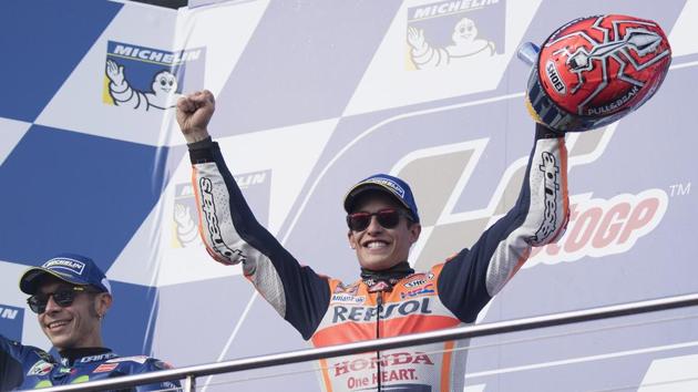 Marc Marquez has won the last five out of six races and he is on the cusp of securing his fourth world MotoGP title ahead of the race in Valencia (Getty Images) Marc Marquez has won the last five out of six races and he is on the cusp of securing his fourth world MotoGP title ahead of the race in Valencia (Getty Images)