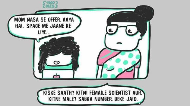 An illustration by Neha Sharma who finds humour in mundane situations.(Neha Doodles/Facebook.com) An illustration by Neha Sharma who finds humour in mundane situations.(Neha Doodles/Facebook.com)