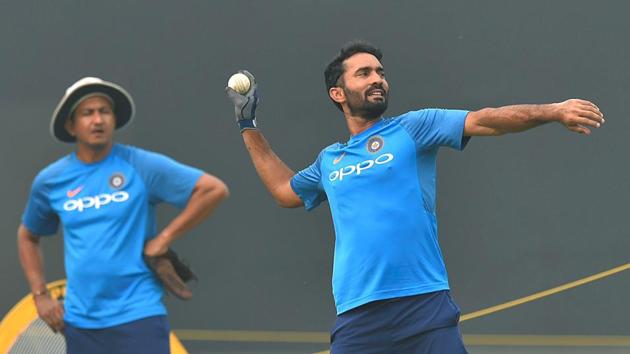 Dinesh Karthik is ready to play in any role required of him for the Indian cricket team. (PTI) Dinesh Karthik is ready to play in any role required of him for the Indian cricket team. (PTI)