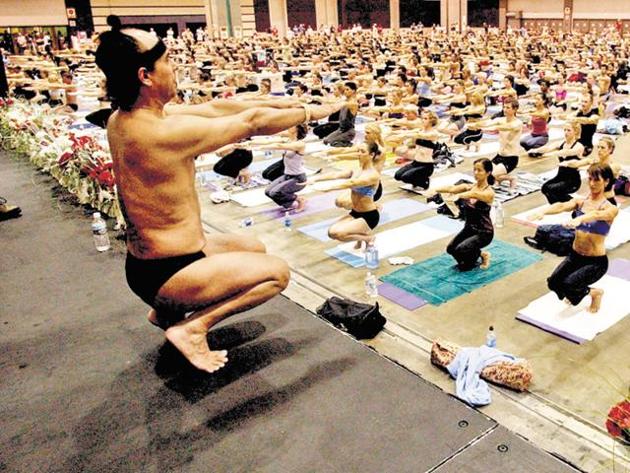 Bikram Choudhury built a worldwide following with classes of 26 yoga postures in rooms heated to 40.6°C (File photo) Bikram Choudhury built a worldwide following with classes of 26 yoga postures in rooms heated to 40.6°C (File photo)