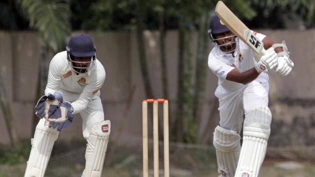 Sri Lanka's captain Dinesh Chandimal, right, played a patient innings. (AP) Sri Lanka's captain Dinesh Chandimal, right, played a patient innings. (AP)