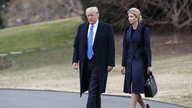 United States President Donald Trump and his daughter Ivanka Trump at the White House in Washington.(AP File Photo)