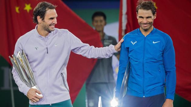 Roger Federer and Rafael Nadal’s potential clash at the ATP World Tour finals might not even happen, and that has the organisers sweating. (AFP) Roger Federer and Rafael Nadal’s potential clash at the ATP World Tour finals might not even happen, and that has the organisers sweating. (AFP)