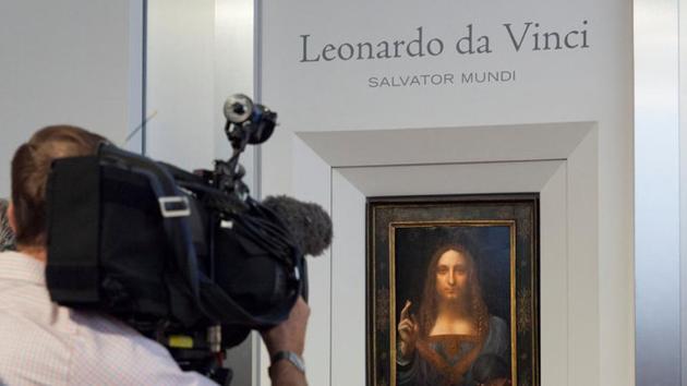 Salvator Mundi, an ethereal portrait of Jesus Christ which dates to circa 1500, the last privately owned Leonardo da Vinci painting, is on display for the press at Christie's auction in New York, US. (REUTERS) Salvator Mundi, an ethereal portrait of Jesus Christ which dates to circa 1500, the last privately owned Leonardo da Vinci painting, is on display for the press at Christie's auction in New York, US. (REUTERS)