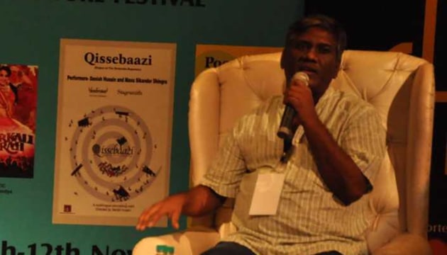 Journalist turned filmmaker Avinash Das speaking at the Chandigarh Literature Festival (HT Photo) Journalist turned filmmaker Avinash Das speaking at the Chandigarh Literature Festival (HT Photo)