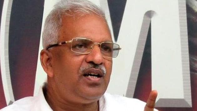 The CPI-M state secretariat, criticised the party’s Kannur district secretary P Jayarajan for the music album that reportedly glorifies him in defiance of party principles that disallow personality cult. (Twitter) The CPI-M state secretariat, criticised the party’s Kannur district secretary P Jayarajan for the music album that reportedly glorifies him in defiance of party principles that disallow personality cult. (Twitter)