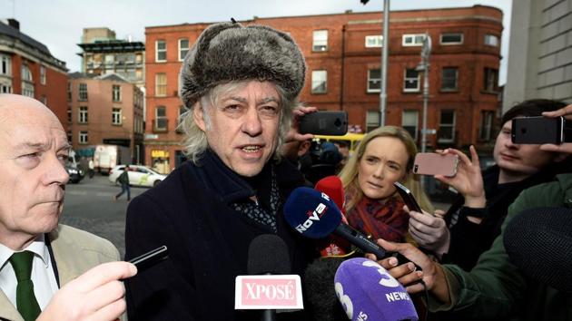 Bob Geldof arrives to return his “Freedom of the City of Dublin” award, after saying he could not continue to hold the honour with Myanmar leader Aung San Suu Kyi, in Dublin, Ireland, on November 13, 2107. (Reuters) Bob Geldof arrives to return his “Freedom of the City of Dublin” award, after saying he could not continue to hold the honour with Myanmar leader Aung San Suu Kyi, in Dublin, Ireland, on November 13, 2107. (Reuters)
