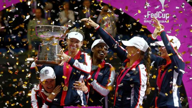 The United States of America broke a 17-year jinx as they defeated Belarus 3-2 in a tense encounter to clinch the Fed Cup after 2000.(REUTERS)
