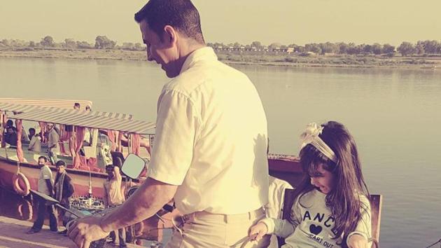 Akshay Kumar with his cute daughter Nitara. (Instagram) Akshay Kumar with his cute daughter Nitara. (Instagram)