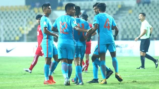India managed to grab a point despite an underwhelming performance against Myanmar in an AFC Asian Cup qualifier on Tuesday. (AIFF) India managed to grab a point despite an underwhelming performance against Myanmar in an AFC Asian Cup qualifier on Tuesday. (AIFF)