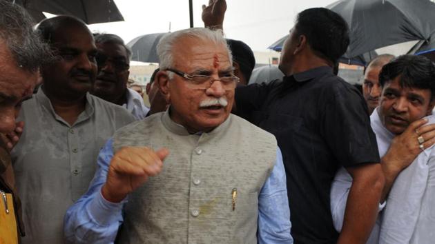 Haryana CM Manohar Lal Khattar. (HT file photo) Haryana CM Manohar Lal Khattar. (HT file photo)