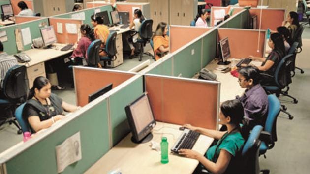 A call centre in Mumbai. The accused was laundering money through India-based call centres. (Mint File Photo) A call centre in Mumbai. The accused was laundering money through India-based call centres. (Mint File Photo)