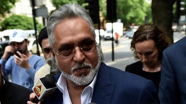 Force India co-owner, Vijay Mallya, talks outside Westminster Magistrates, in central London, Britain June 13, 2017.(Reuters File Photo)