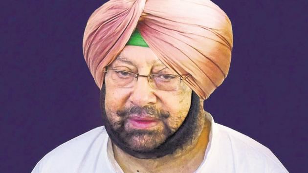 Amarinder Singh said that till we are able to offer farmers viable solutions, we cannot really expect them to completely give up burning crop residue.(HT File)