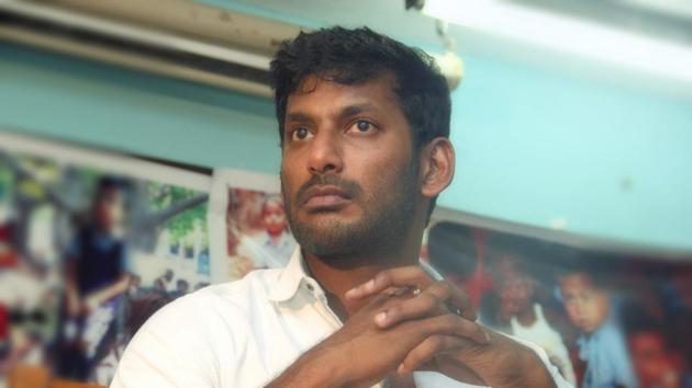 Vishal was seen in a video where he is questioned by men about unaccounted money. Vishal was seen in a video where he is questioned by men about unaccounted money.