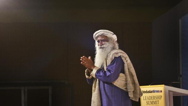 Sadhguru, founder of ISHA Foundation, at HTLS 2016. (Gurinder Osan/HT File Photo) Sadhguru, founder of ISHA Foundation, at HTLS 2016. (Gurinder Osan/HT File Photo)