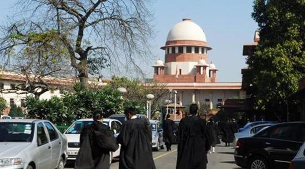 Lawyers can be seen outside the Supreme Court building in New Delhi. (LiveMint) Lawyers can be seen outside the Supreme Court building in New Delhi. (LiveMint)